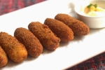 Cheese Croquettes Recipe, Potato and Cheese Croquettes Recipe, crispy potato and cheese croquettes recipe, Garlic sauce