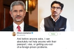 foreign minister Subrahmanyam jaishankar, new minister of external affairs, new foreign minister s son dhruva jaishankar says he can t help with passport woes in cheeky tweet, L v subrahmanyam