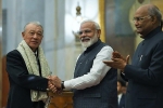 ekal abhiyan trust, narendra modi, president ram nath kovind confers gandhi peace prize for years 2015 2018, Nelson mandela