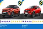 Tata Nexon and Curvv features, Tata Nexon and Curvv prices, tata nexon and curvv score 5 stars in bharat ncap crash tests, Tata curvv ev