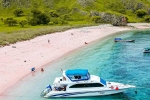 Pink Beach in Indonesia for tourists, Indonesia, which pink beach should you visit in indonesia, Boat