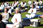 international yoga day 2018 theme, yoga celebrations across the world, yoga day celebrations begin across the globe, Yoga exercises